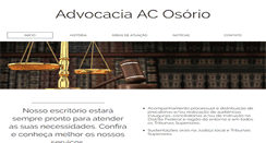 Desktop Screenshot of acosorio.adv.br